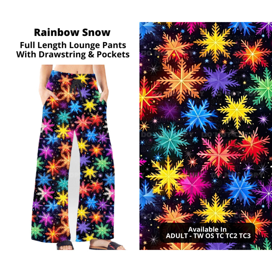 PREORDER Custom Styles - Rainbow Snow - Closes 14 Oct - ETA early Jan 2024 Leggings