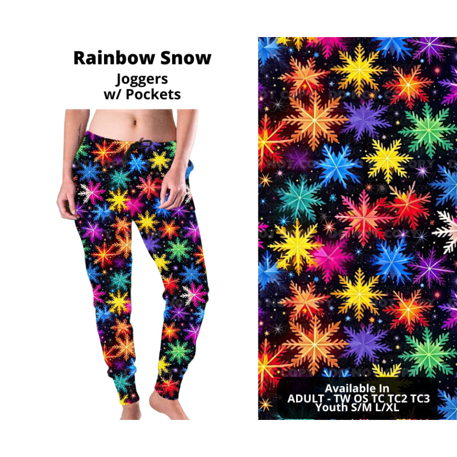 PREORDER Custom Styles - Rainbow Snow - Closes 14 Oct - ETA early Jan 2024 Leggings