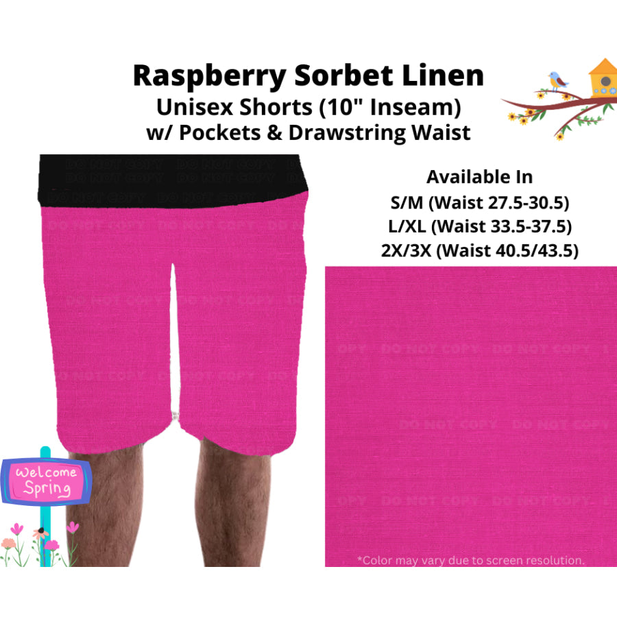 PREORDER Custom Styles - Raspberry Sorbet Linen - Closes 8 Jan - ETA late Apr 2025 Leggings