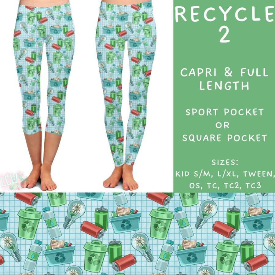 Preorder Custom Styles - Recycle 2 - Closes 24 Feb - ETA mid May 2025 Leggings