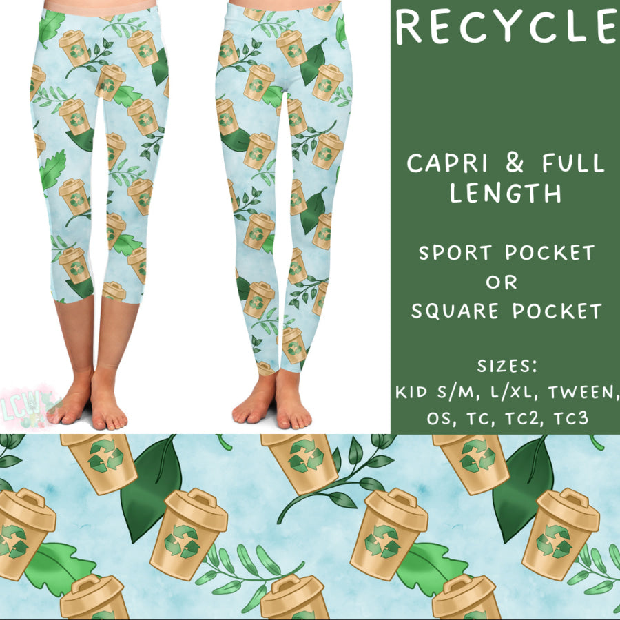 Preorder Custom Styles - Recycle - Closes 24 Feb - ETA mid May 2025 Leggings