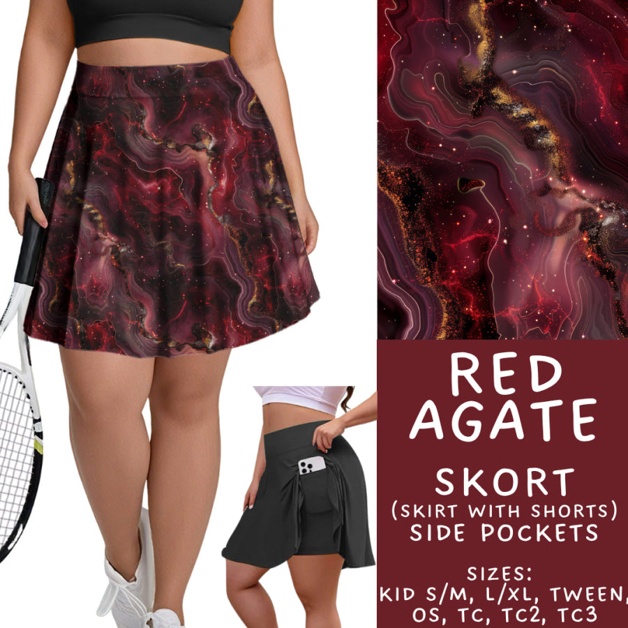 Preorder Custom Styles - Red Agate - Closes 17 Nov - ETA early Feb 2026 Leggings