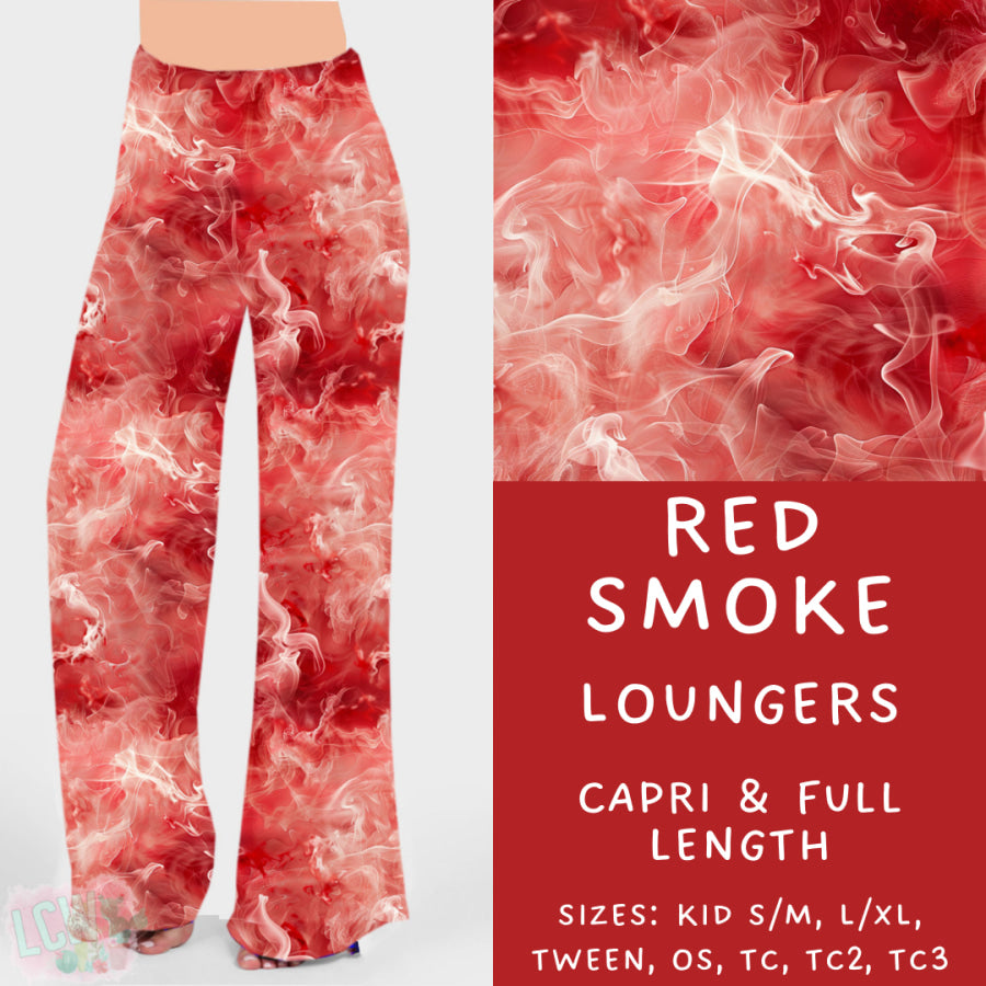 Preorder Custom Styles - Red Smoke - Closes 20 Feb - ETA mid May 2025 Leggings