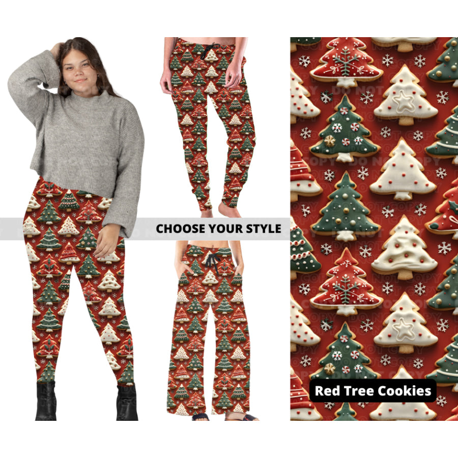 PREORDER Custom Styles - Red Tree Cookies - Closes 7 Oct - ETA late Dec 2024 Leggings