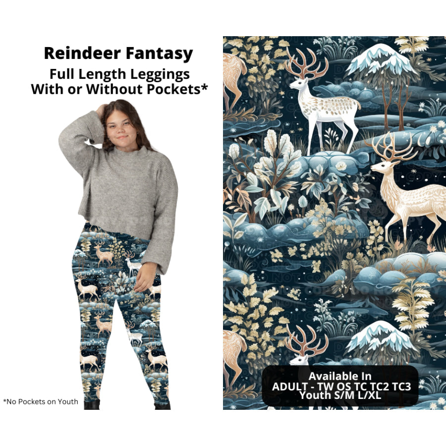 PREORDER Custom Styles - Reindeer Fantasy - Closes 14 Oct - ETA early Jan 2024 Leggings