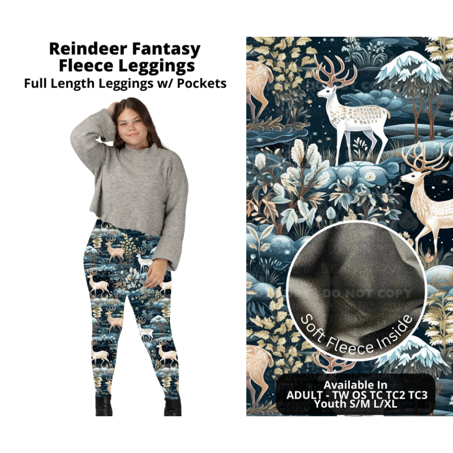 PREORDER Custom Styles - Reindeer Fantasy - Closes 14 Oct - ETA early Jan 2024 Leggings