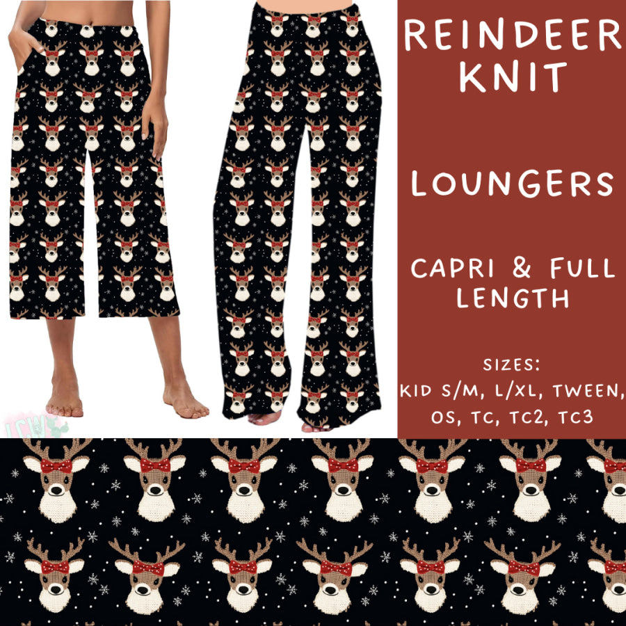 Preorder Custom Styles - Reindeer Knit - Closes 31 Oct - ETA early Jan 2025 Leggings