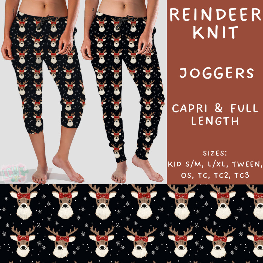 Preorder Custom Styles - Reindeer Knit - Closes 31 Oct - ETA early Jan 2025 Leggings