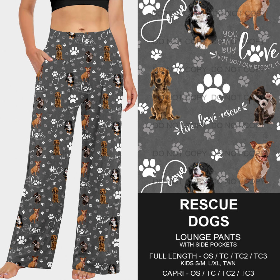 PREORDER Custom Styles - Rescue Dogs - Closes 18 Mar - ETA mid Jun 2025 Loungewear