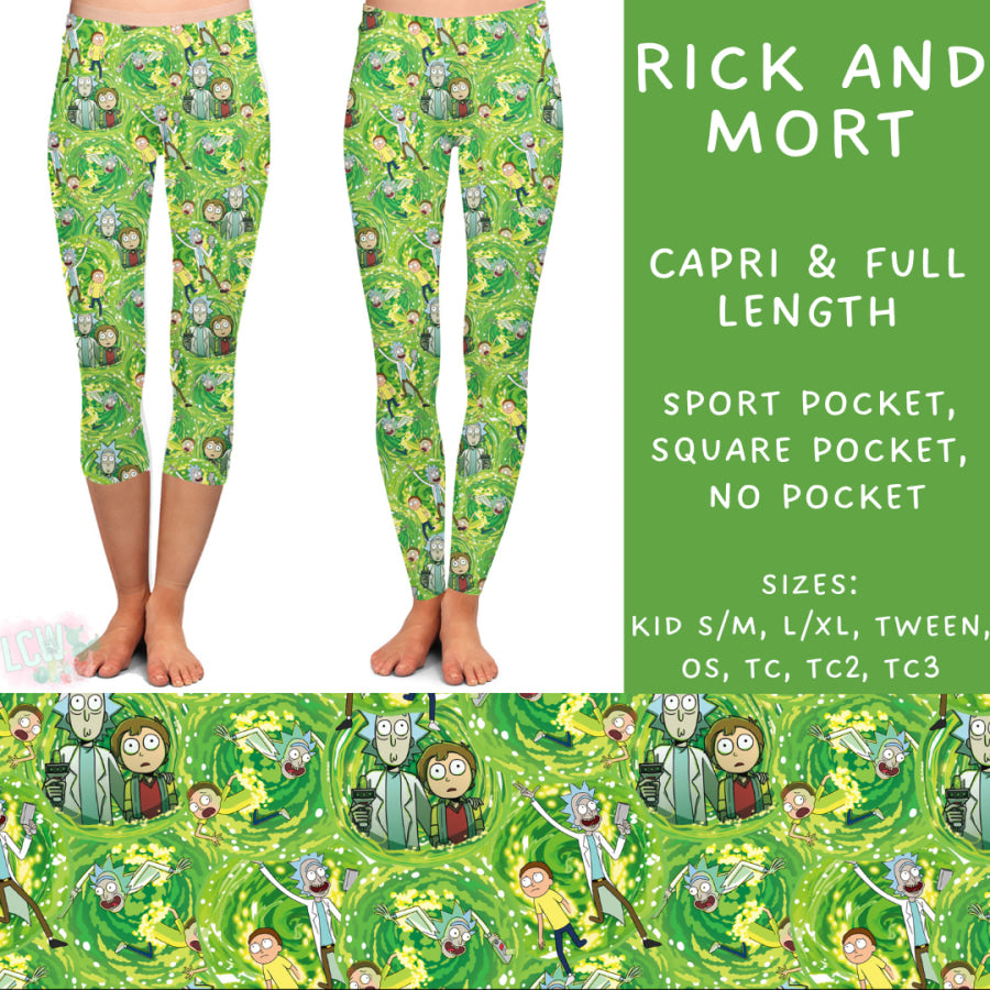 Preorder Custom Styles - Rick and Mort - Closes 10 Jan - ETA early Apr 2025 Leggings