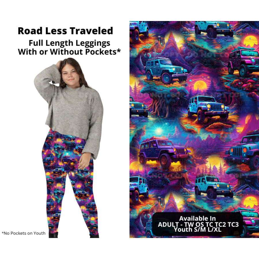 PREORDER Custom Styles - Road Less Traveled - Closes 27 Nov - ETA late Feb 2025 Leggings