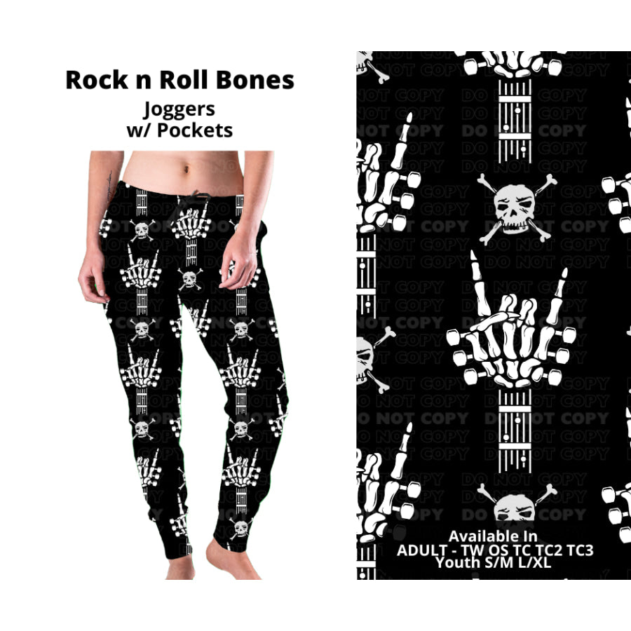 PREORDER Custom Styles - Rock N Roll Bones - Closes 27 Nov - ETA late Feb 2025 Leggings