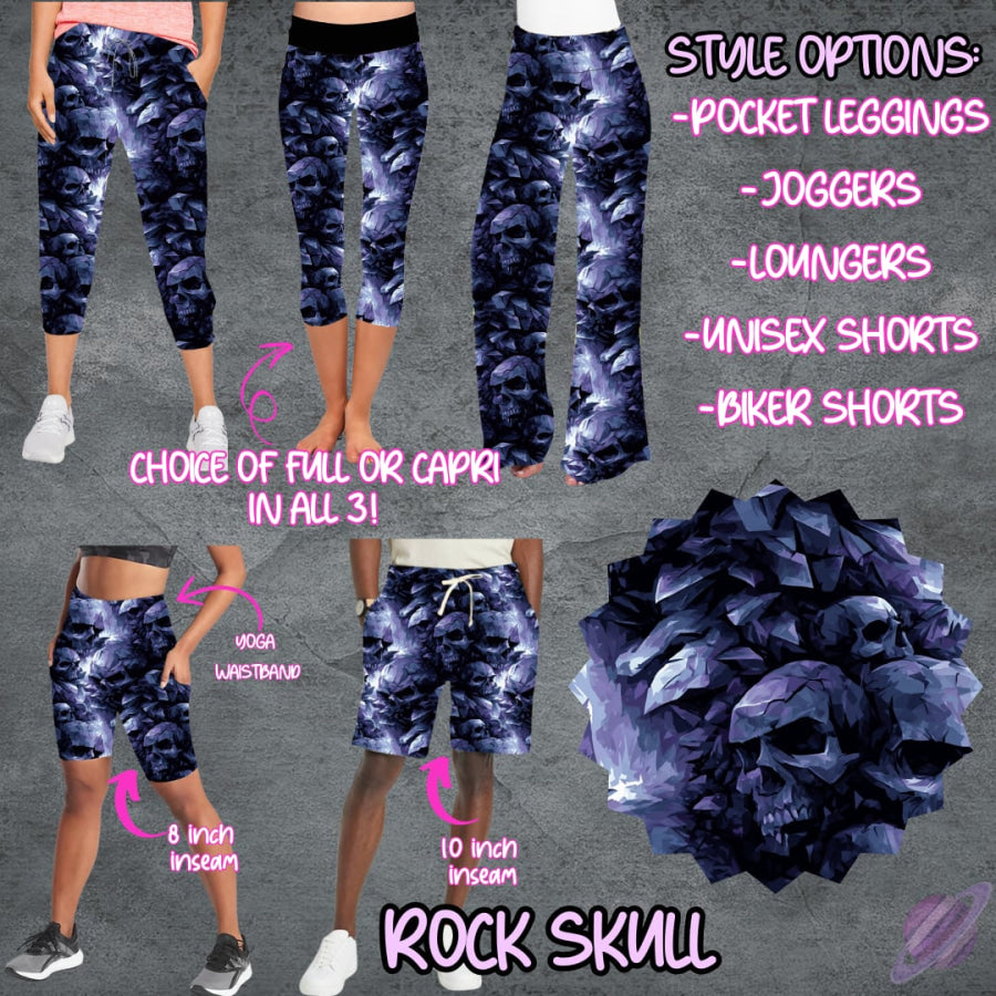 PREORDER Custom Styles - Rock Skulls - Closes 29 May - ETA late Aug 2025 Leggings