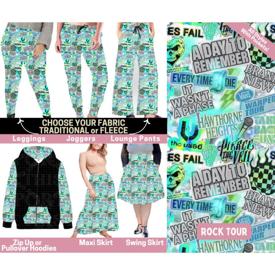 Preorder Custom Styles - Rock Tour - Closes 25 Sep - ETA late Jan 2026 Leggings