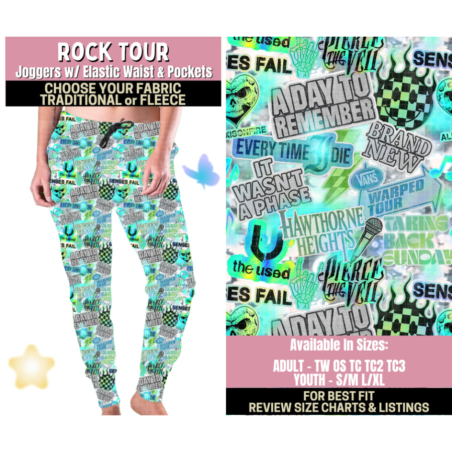 Preorder Custom Styles - Rock Tour - Closes 25 Sep - ETA late Jan 2026 Leggings