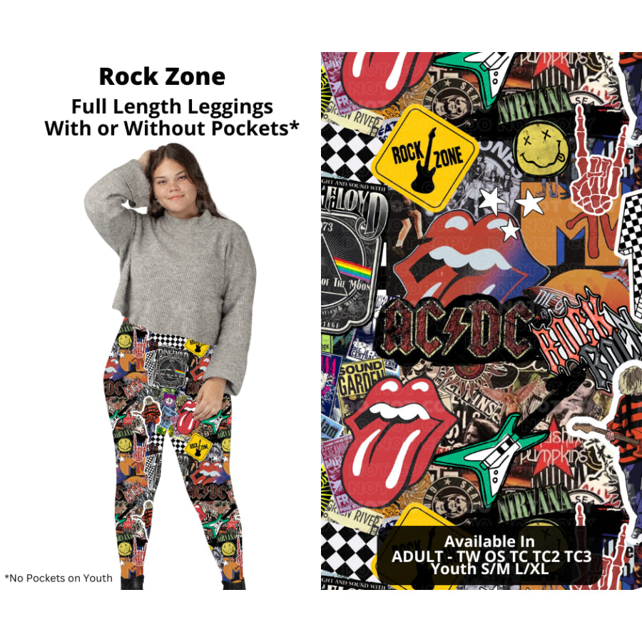 PREORDER Custom Styles - Rock Zone - Closes 27 Nov - ETA late Feb 2025 Leggings