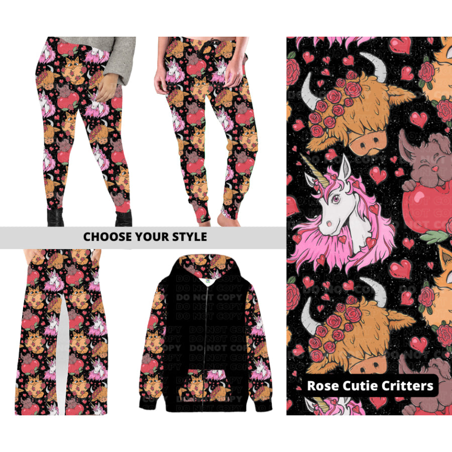 PREORDER Custom Styles - Rose Cutie Critters - Closes 28 Nov - ETA late Feb 2025 Leggings