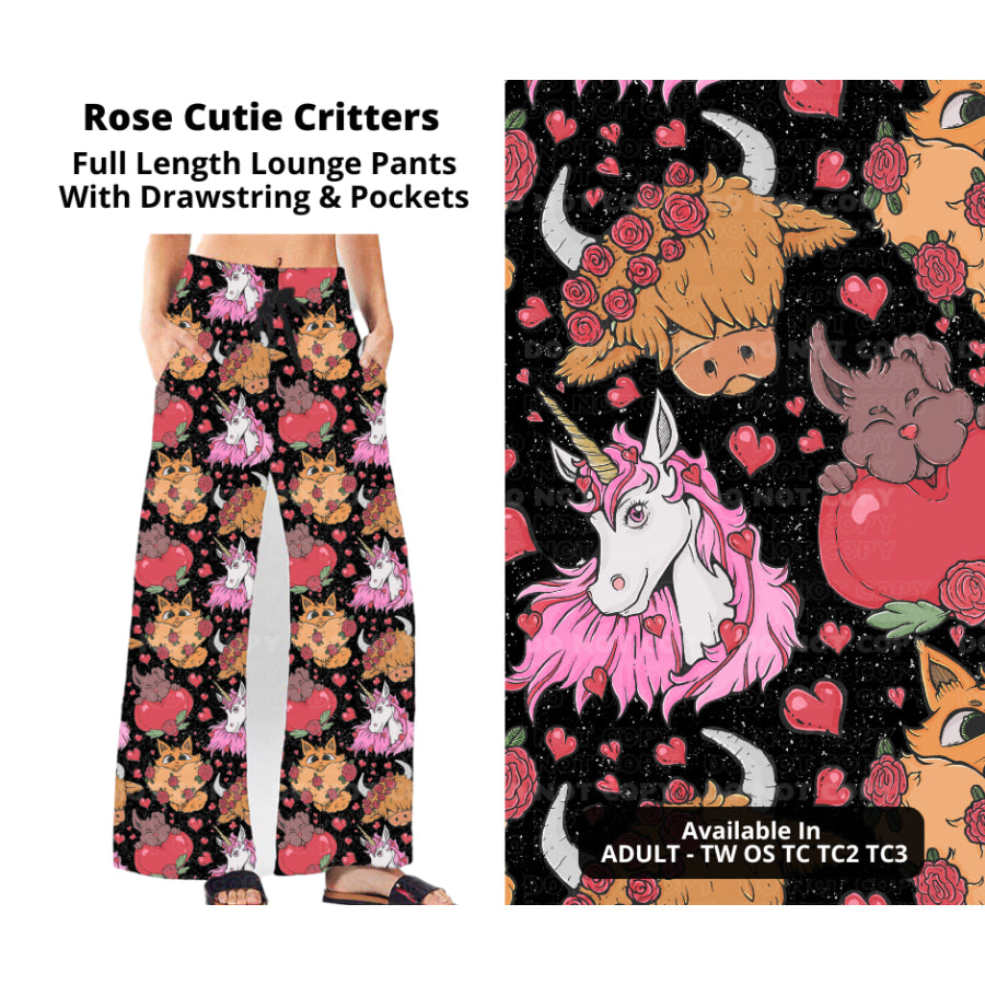 PREORDER Custom Styles - Rose Cutie Critters - Closes 28 Nov - ETA late Feb 2025 Leggings