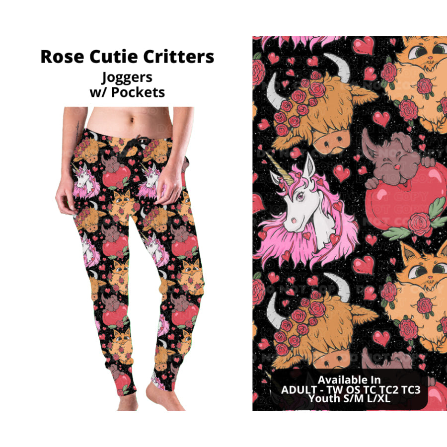 PREORDER Custom Styles - Rose Cutie Critters - Closes 28 Nov - ETA late Feb 2025 Leggings