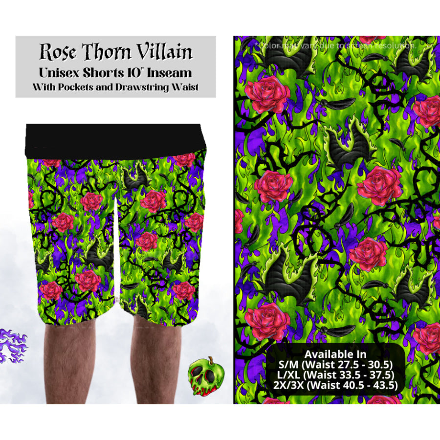 Preorder Custom Styles - Rose Thorn Villain - Closes 28 Mar - ETA mid Jul 2025 Leggings