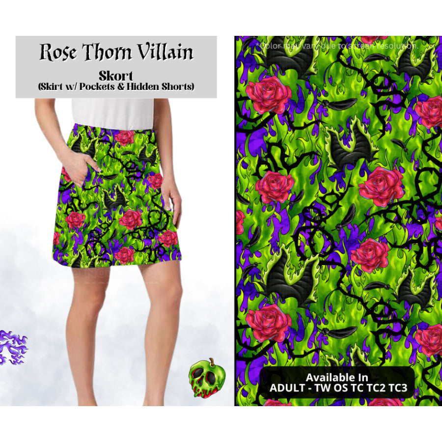 Preorder Custom Styles - Rose Thorn Villain - Closes 28 Mar - ETA mid Jul 2025 Leggings