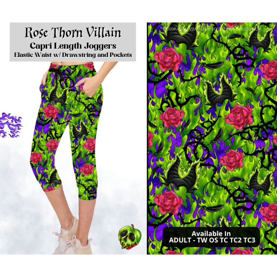 Preorder Custom Styles - Rose Thorn Villain - Closes 28 Mar - ETA mid Jul 2025 Leggings