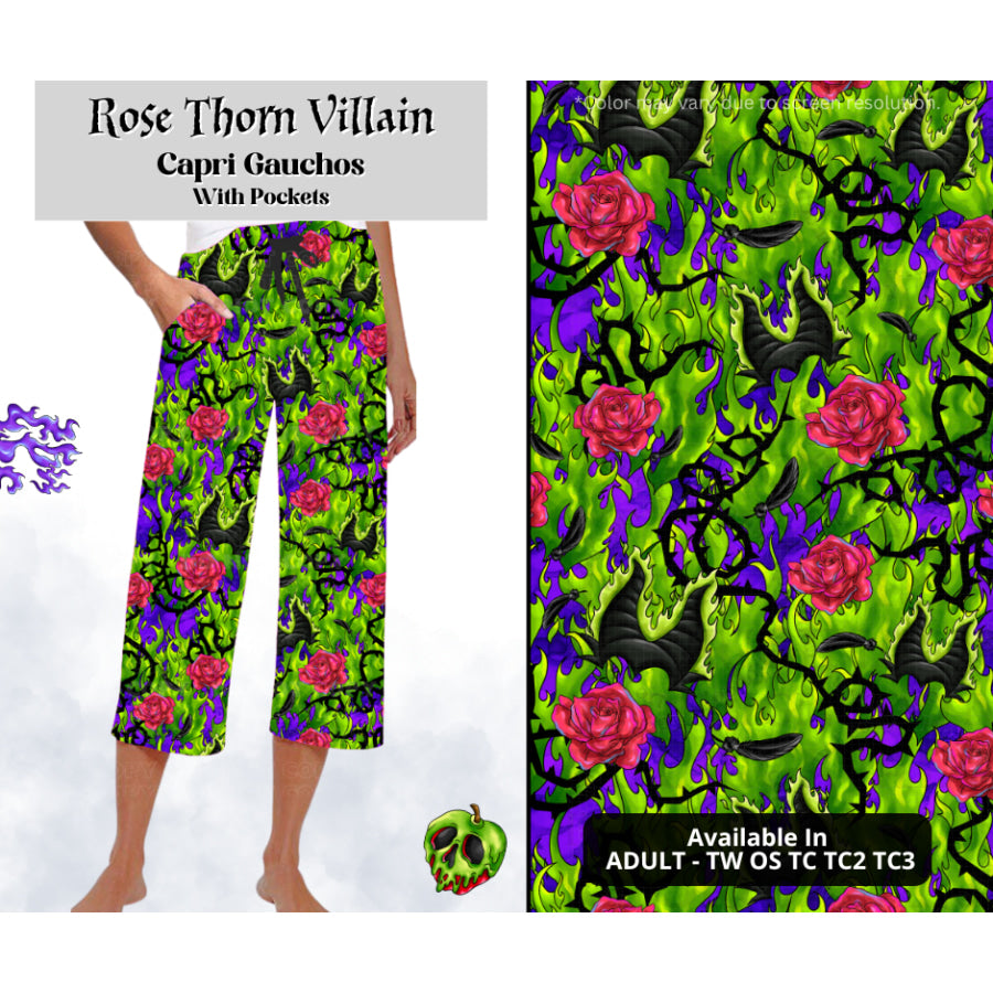 Preorder Custom Styles - Rose Thorn Villain - Closes 28 Mar - ETA mid Jul 2025 Leggings