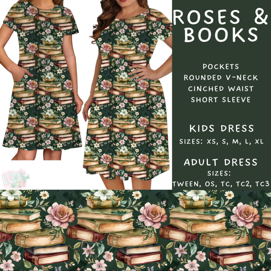Preorder Custom Styles Roses and Books Closes 4 Sep ETA late Nov 2025 Leggings