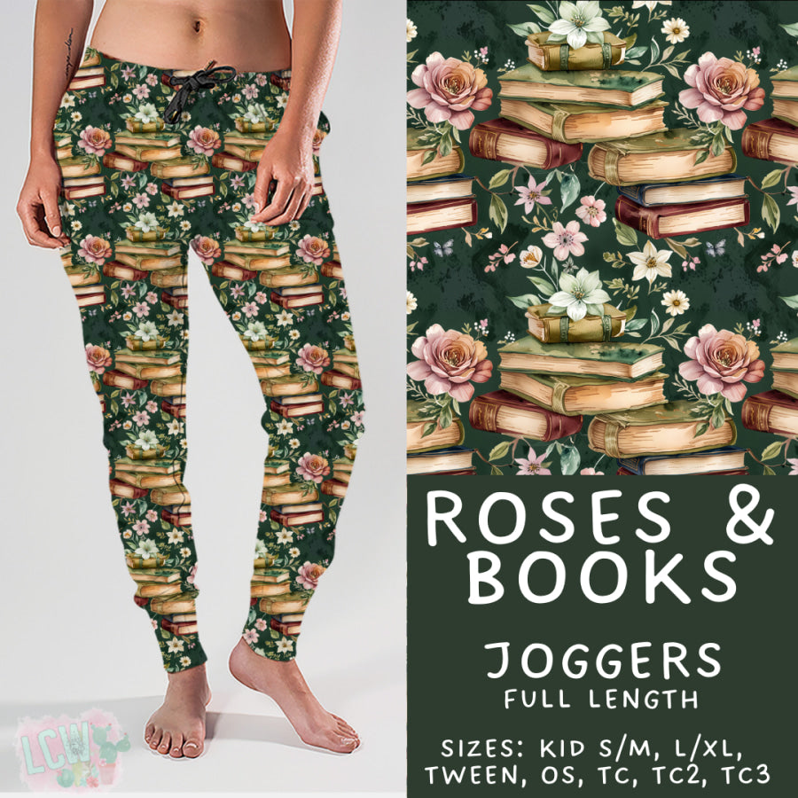 Preorder Custom Styles Roses and Books Closes 4 Sep ETA late Nov 2025 Leggings