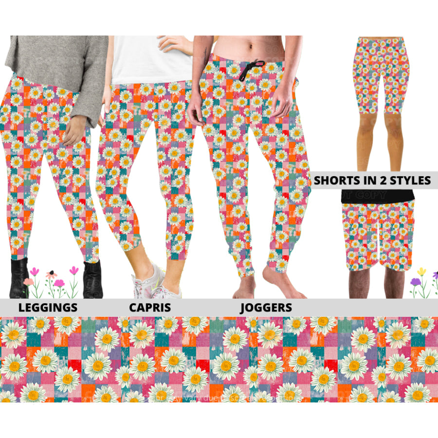 PREORDER Custom Styles - Rustic Daisy Check - Closes 27 Jan - ETA late Apr 2025 Leggings