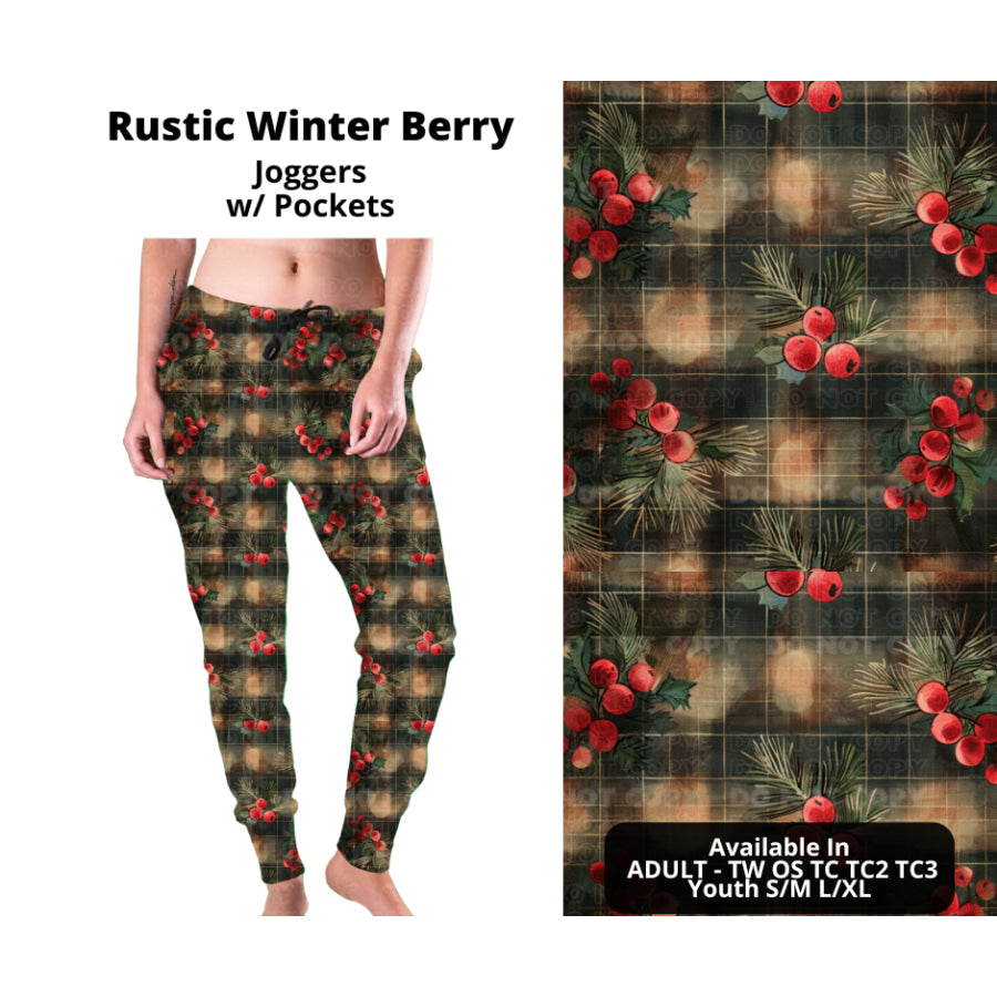 PREORDER Custom Styles - Rustic Winter Berry - Closes 14 Oct - ETA early Jan 2024 Leggings