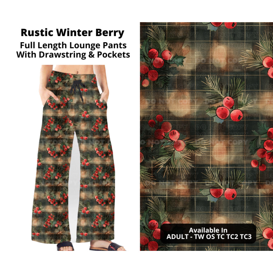 PREORDER Custom Styles - Rustic Winter Berry - Closes 14 Oct - ETA early Jan 2024 Leggings