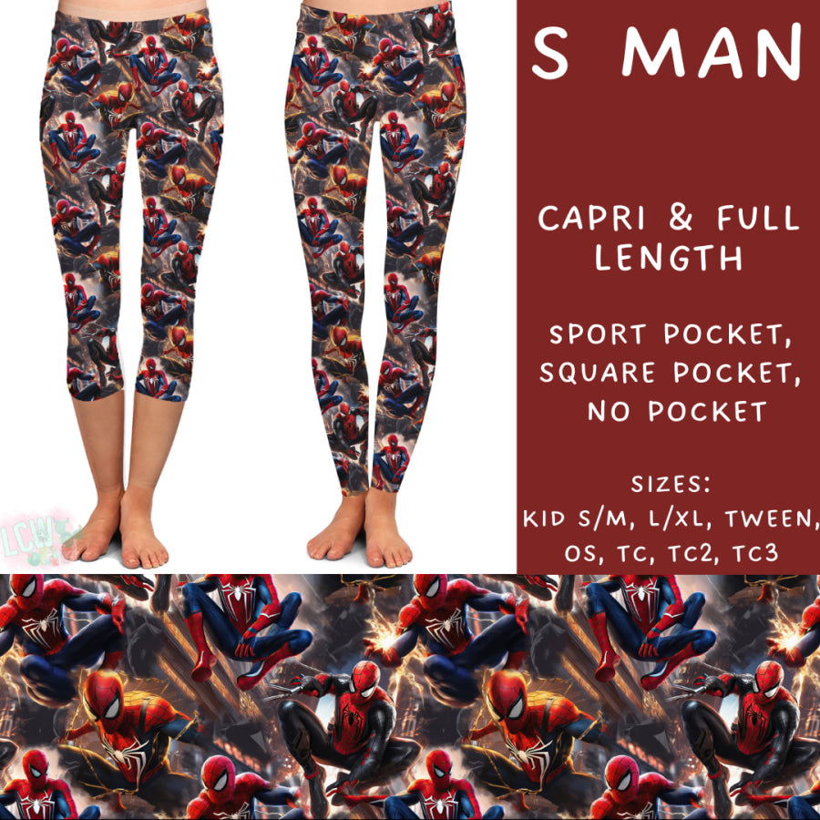 Preorder Custom Styles - S Man - Closes 10 Jan - ETA early Apr 2025 Leggings