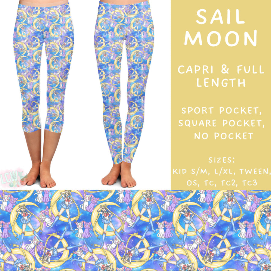 Preorder Custom Styles - Sail Moon - Closes 2 Dec - ETA late Feb 2025 Leggings