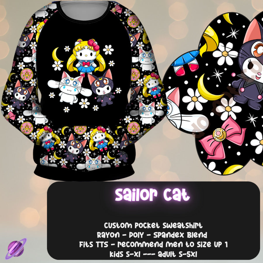 Preorder Custom Styles - Sailor Cat - Closes 17 Nov - ETA mid Feb 2025 Streetwear