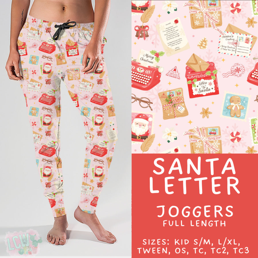 Preorder Custom Styles - Santa Letter - Closes 3 Oct - ETA late Dec 2025 Leggings