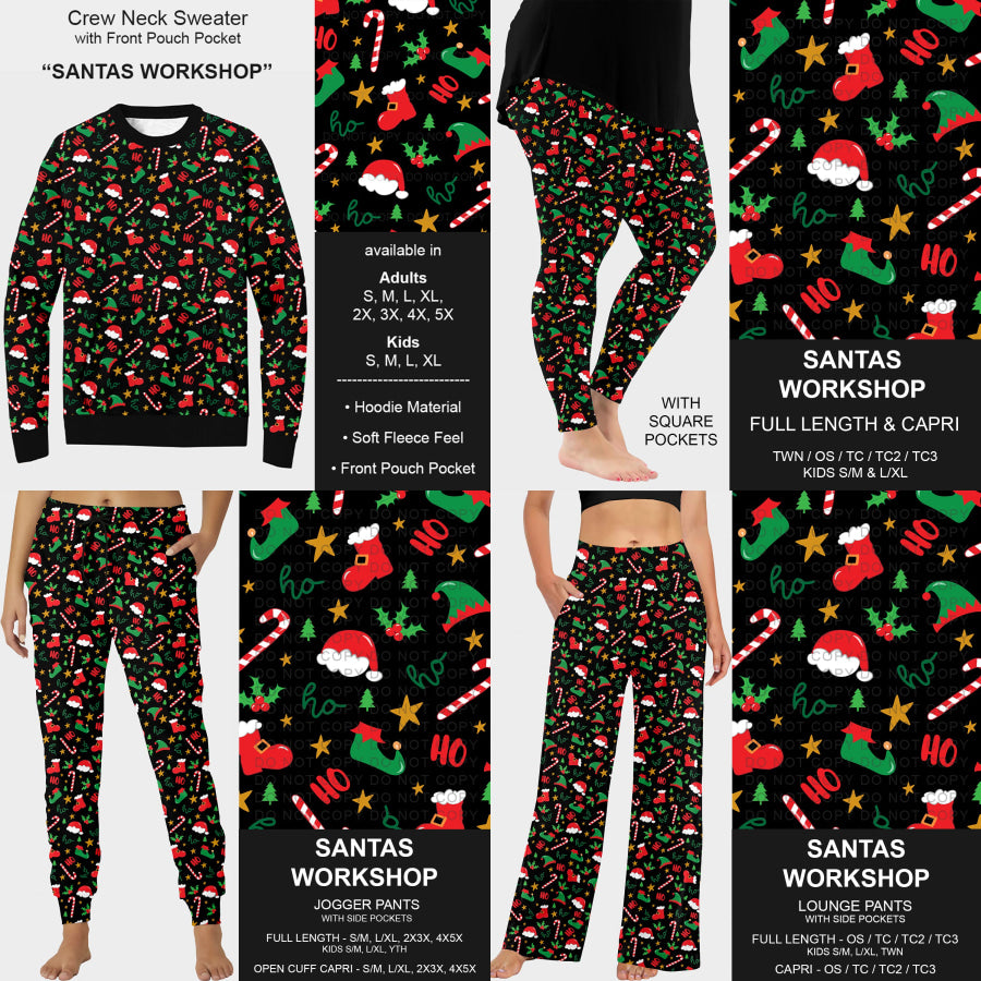 PREORDER Custom Styles - Santa’s Workshop - Closes 22 Jul - ETA late Oct 2025 Loungewear
