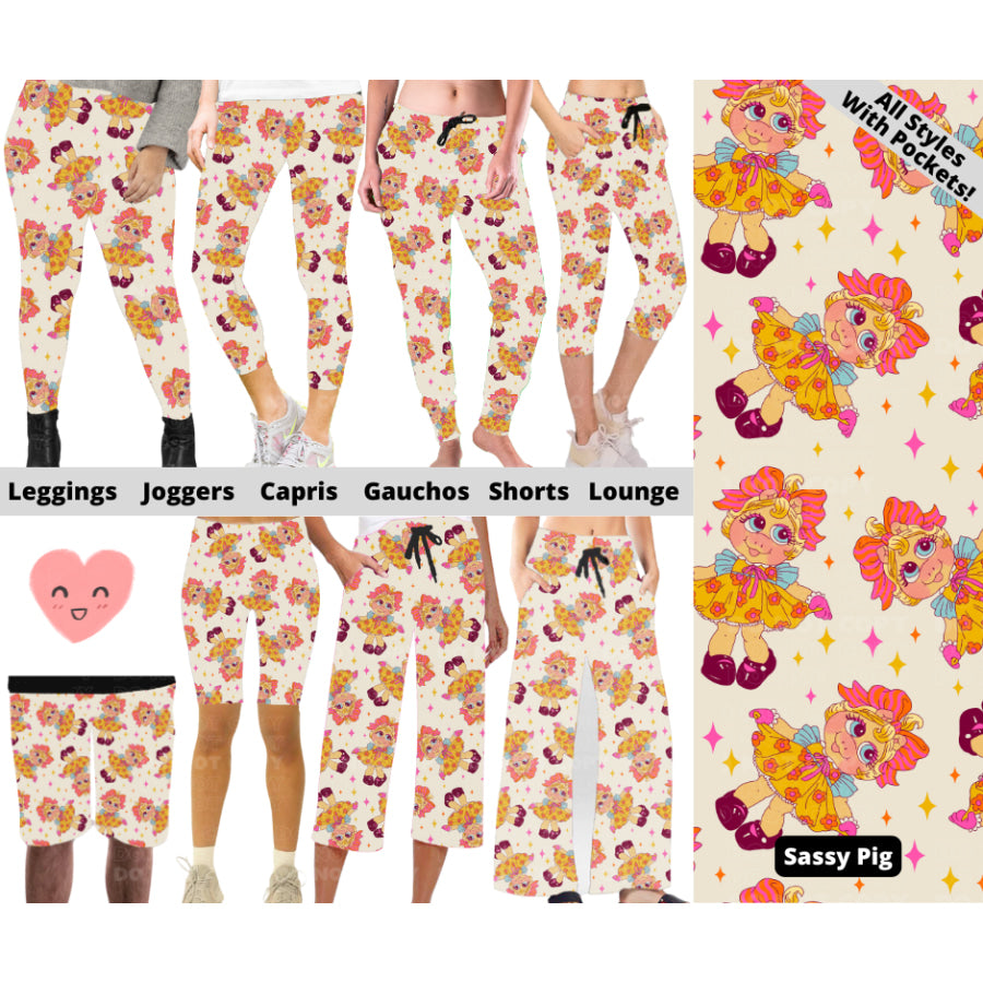 Preorder Custom Styles - Sassy Pig - Closes 3 Mar - ETA mid Jun 2025 Leggings