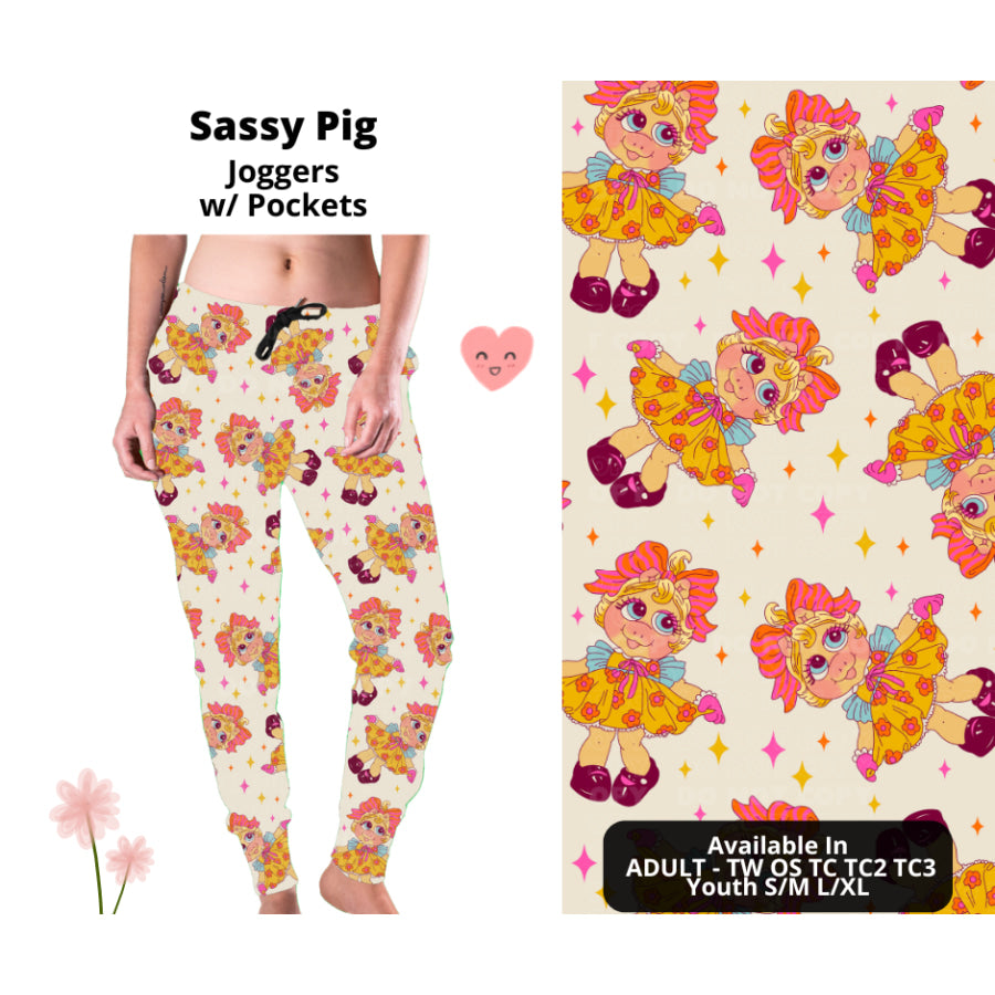 Preorder Custom Styles - Sassy Pig - Closes 3 Mar - ETA mid Jun 2025 Leggings