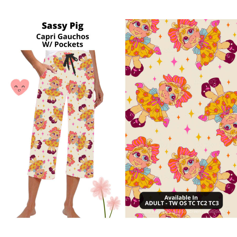 Preorder Custom Styles - Sassy Pig - Closes 3 Mar - ETA mid Jun 2025 Leggings