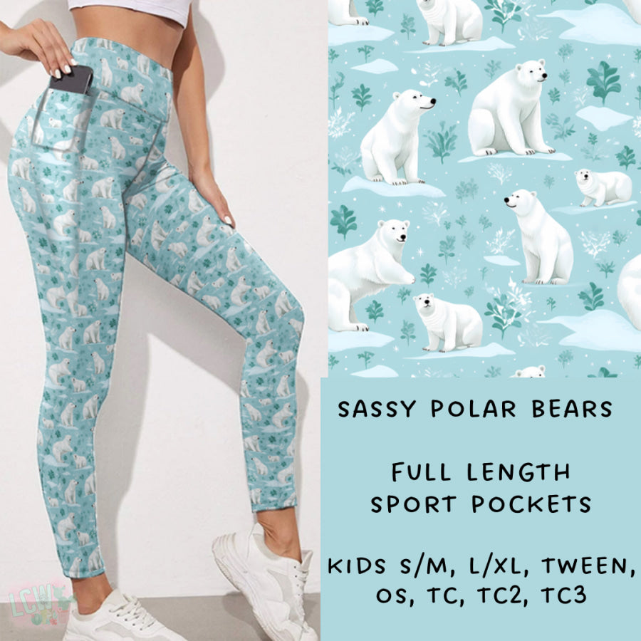 Preorder Custom Styles - Sassy Polar Bear - Closes 15 Nov - ETA early Feb 2025 Leggings