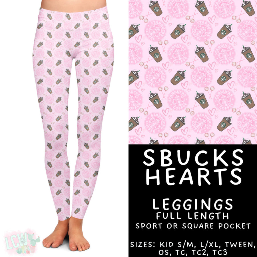 Preorder Custom Styles SBucks Hearts Closes 4 Sep ETA late Nov 2025 Leggings