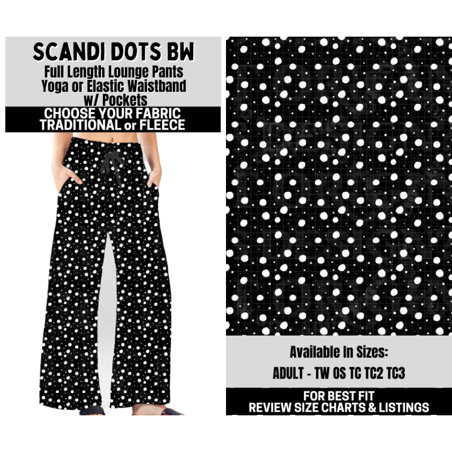 Preorder Custom Styles - Scandi Dots BW - Closes 6 Oct - ETA mid Feb 2026 Leggings