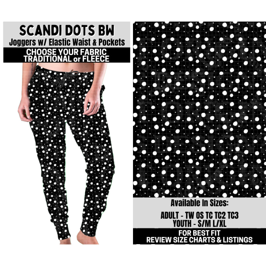 Preorder Custom Styles - Scandi Dots BW - Closes 6 Oct - ETA mid Feb 2026 Leggings