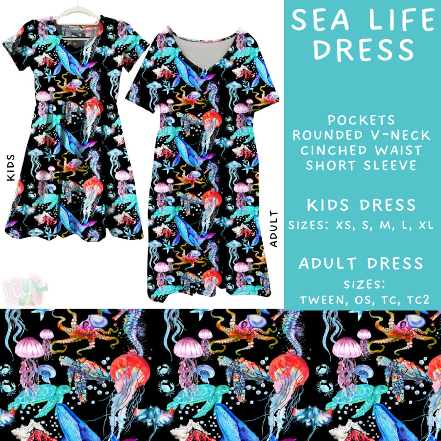 Preorder Custom Styles - Sea Life - Closes 20 Mar - ETA mid Jun 2025 Leggings