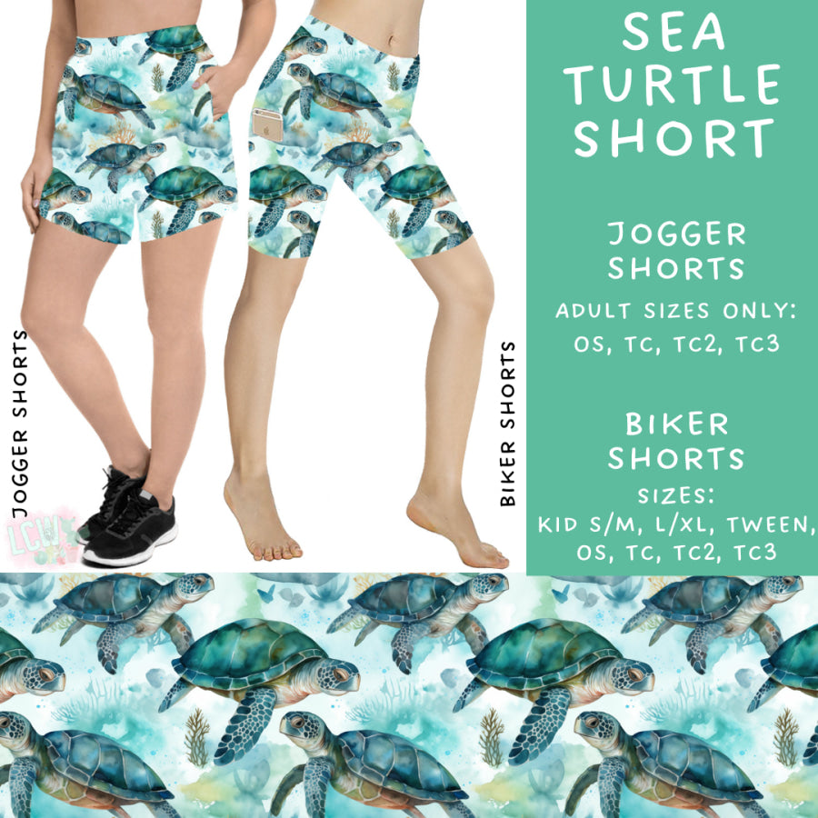 Preorder Custom Styles - Sea Turtle - Closes 20 Mar - ETA mid Jun 2025 Leggings