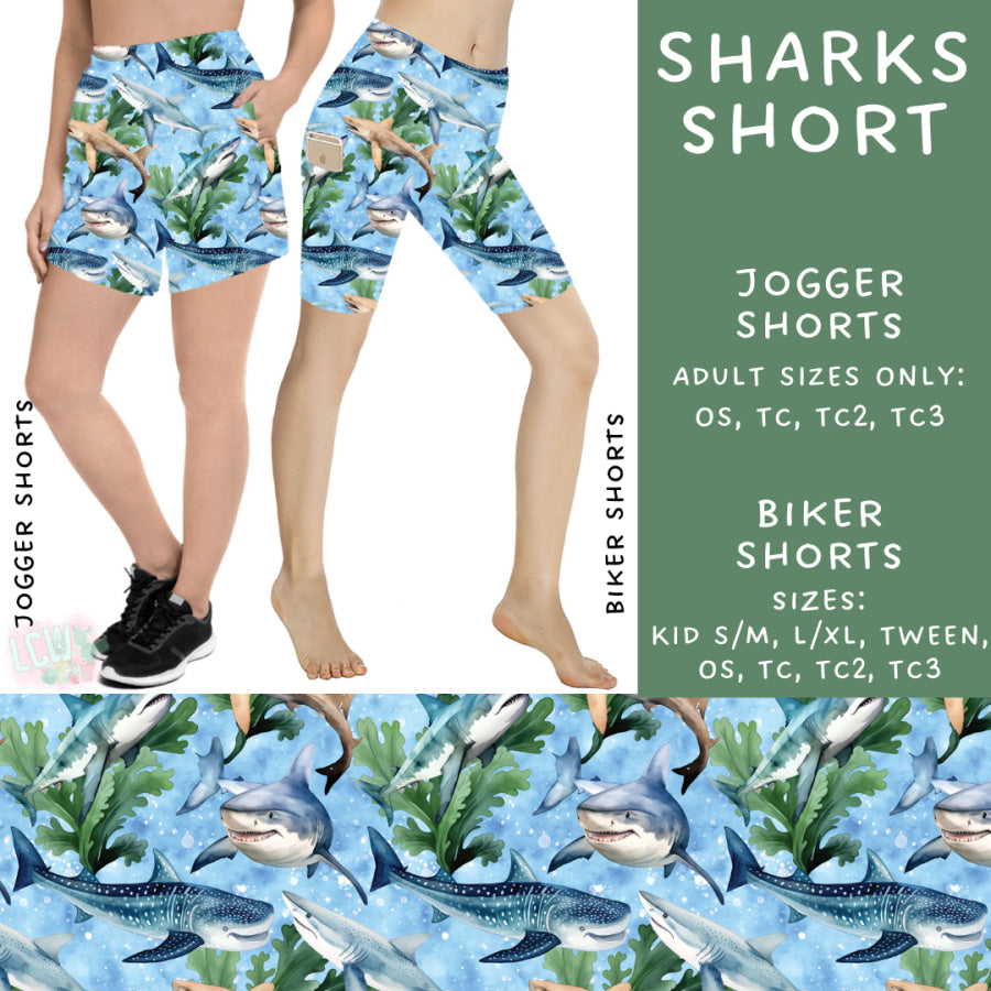 Preorder Custom Styles - Sharks - Closes 20 Mar - ETA mid Jun 2025 Leggings