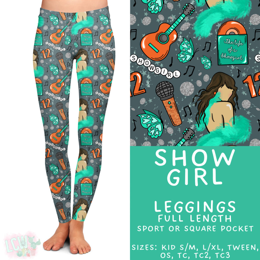 Preorder Custom Styles - Show Girl - Closes 29 Sep - ETA late Dec 2025 Leggings