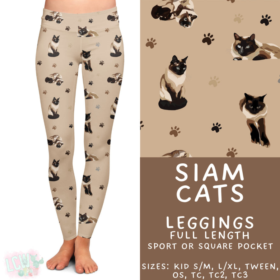 Preorder Custom Styles Siam Cats Closes 11 Sep ETA late Nov 2025 Leggings