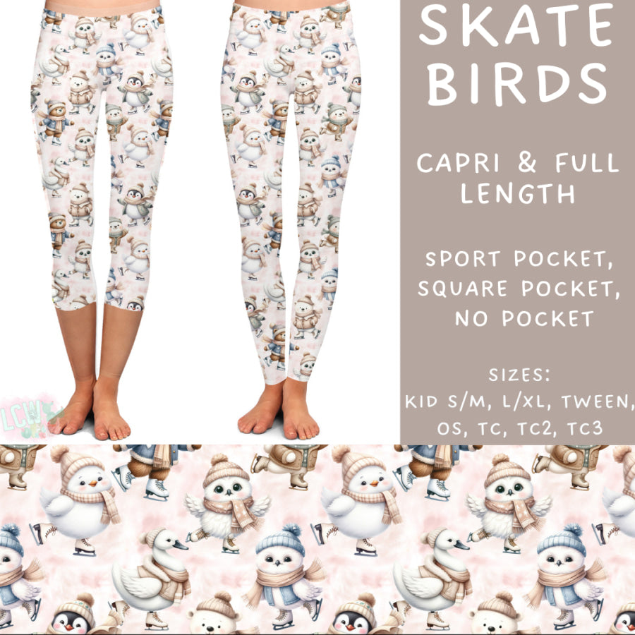 Preorder Custom Styles - Skate Birds - Closes 22 Nov - ETA early Feb 2025 Leggings